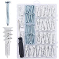 JEGONFRI 100PCS Self-Drilling Drywall Anchors and Screws Kit, Holds 75Lbs | No by JEGONFRI