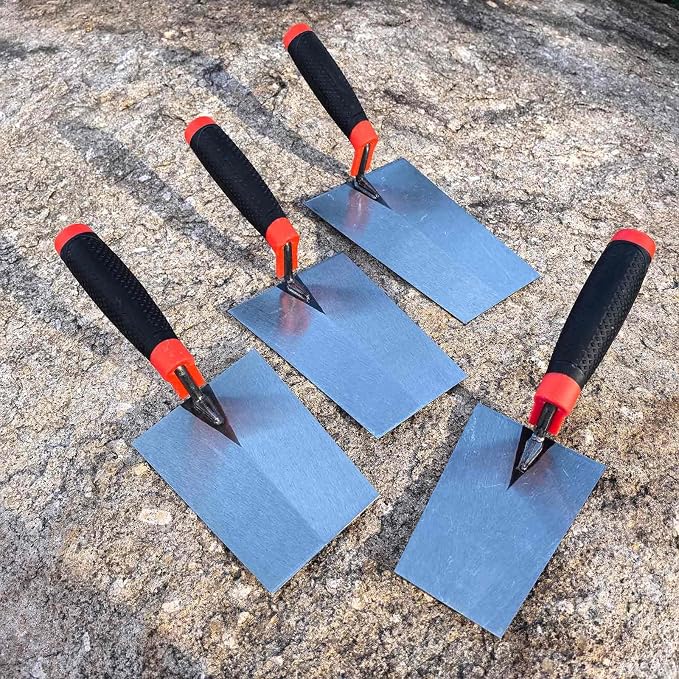 4 Pcs Bucket Margin Trowel Set, 1.2mm Carbon Steel - Image 4
