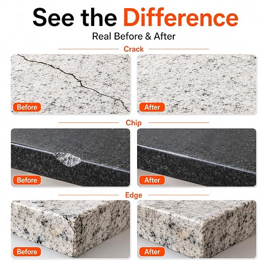 Granite Repair Kit, Transparent Granite Countertop Repair Kit | Fast-Dry - Image 3