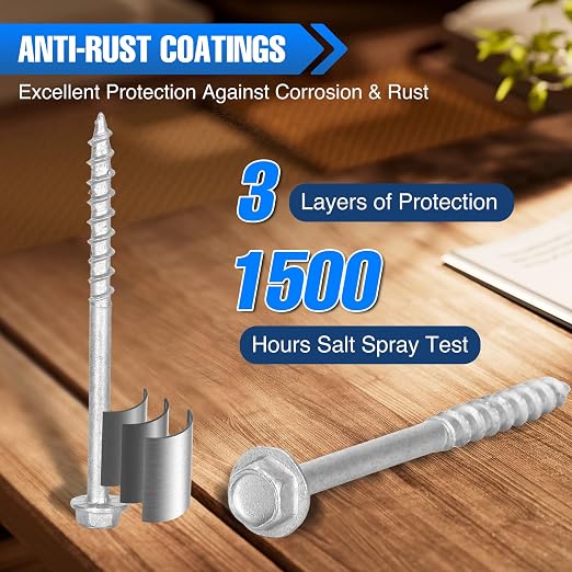 Mech.Galv.#9 x 2-1/2" Joist Hanger Screws-200 Qty, 9212R200 Hurricane Screws | - Image 4