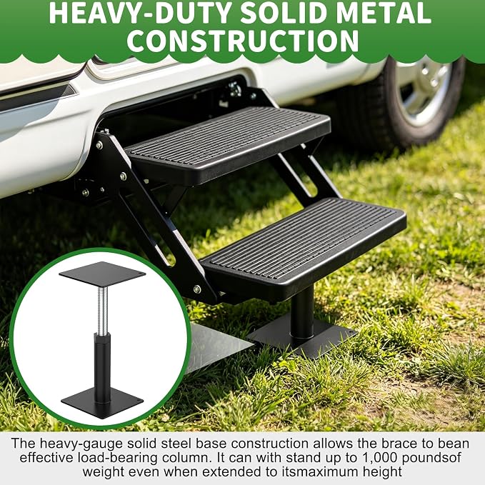 Adjustable RV Jack Post, 4-5/8" to 8" Metal Support Column（2 Pack） | Heavy - Image 5