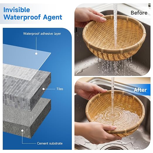 Transparent Waterproof Sealant 1Gallon, Bonds to roofs, concrete & wood - Image 3