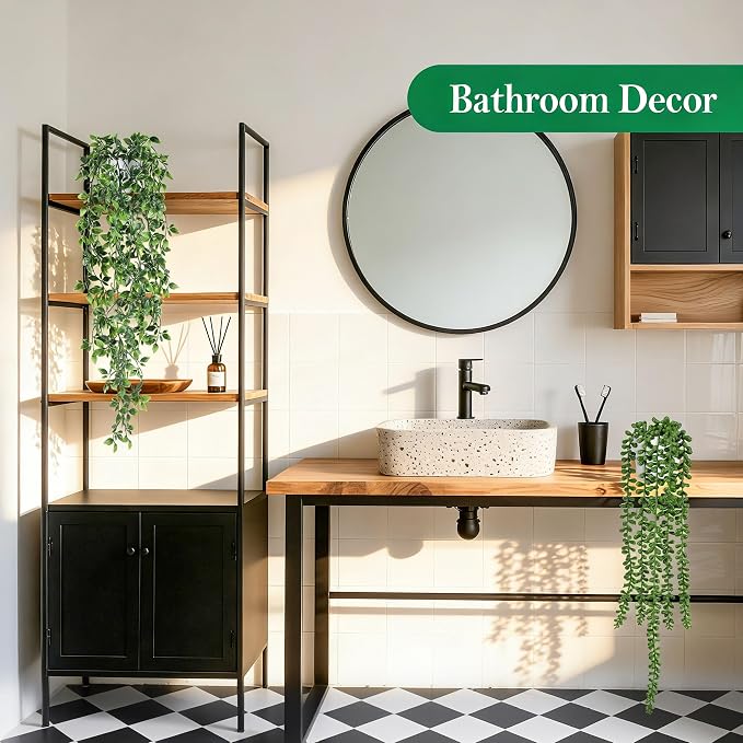 Der Rose 8Pcs Fake Hanging Plants - Image 6