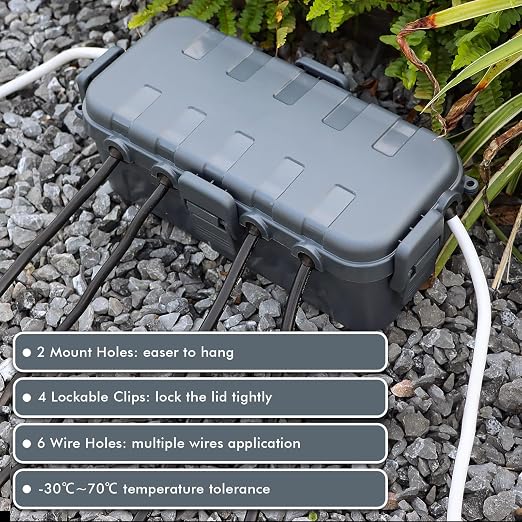 RESTMO Outdoor Electrical Box Waterproof, Extension Cord Cover | IP54 - Image 4