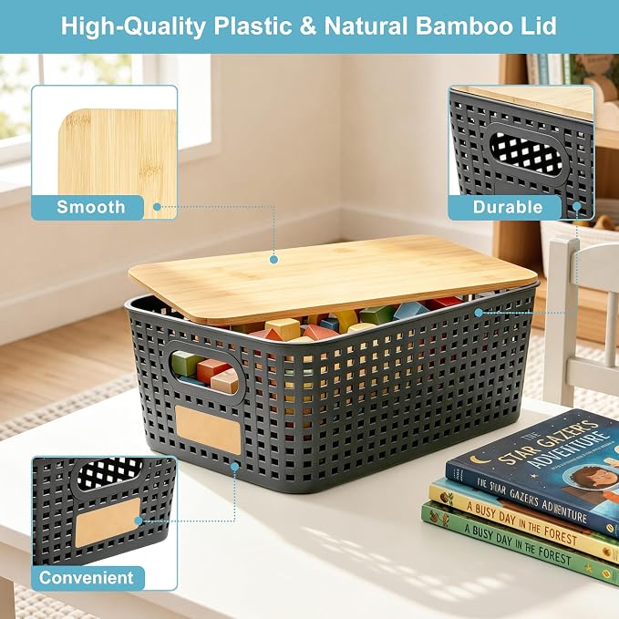 Small Plastic Storage Bins - Image 2