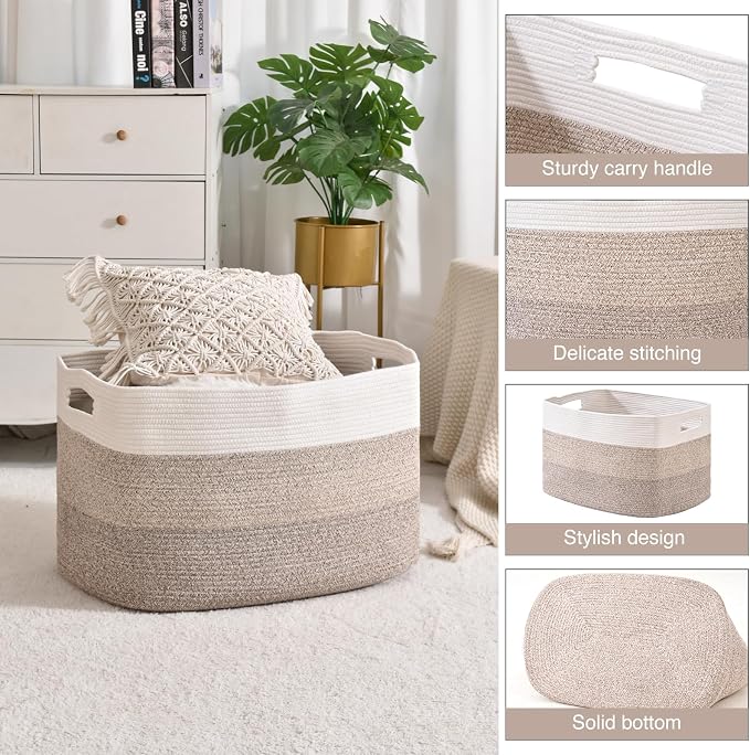 ICERZCZ Extra Large Blanket Basket - Image 5
