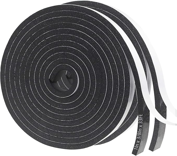 Storystore Foam Insulation Tape Self Adhesive, 1In x 3/8In x 33Ft Weather by Storystore