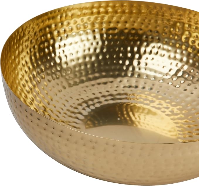 Creative Co-Op Round Hammered Metal Bowl - Image 4