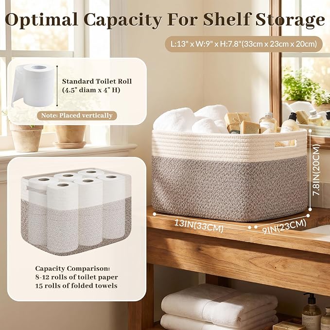 OIAHOMY 4 Pack Storage Basket, Closet Organizer - Image 2