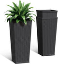 30 Inch Tall Plastic Planters by Acurax