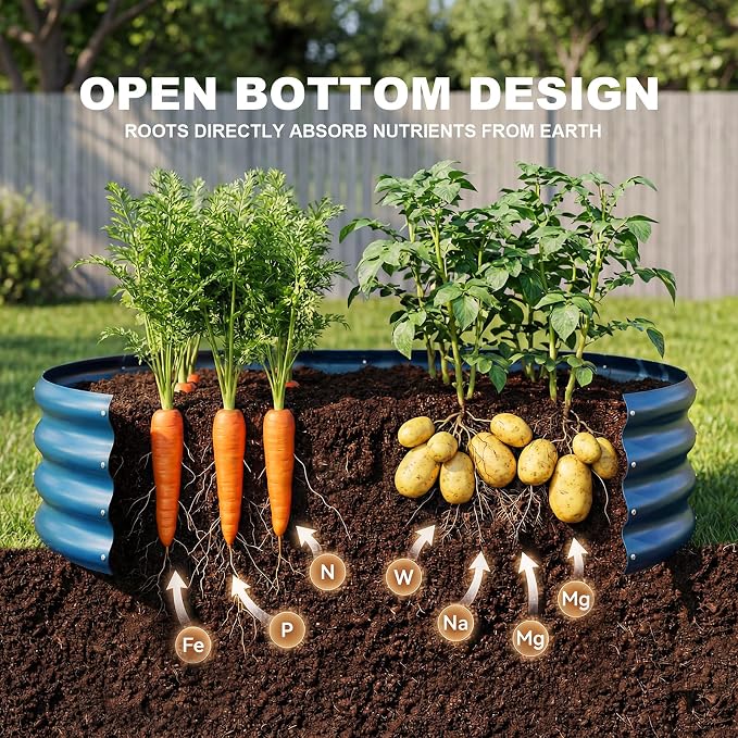 Land Guard 2 Pcs 6ft Metal Raised Garden Bed - Image 7