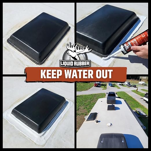 Liquid Rubber RV Lap Sealant, Self-Leveling Roof Sealer, 4 Pack | Flows - Image 4