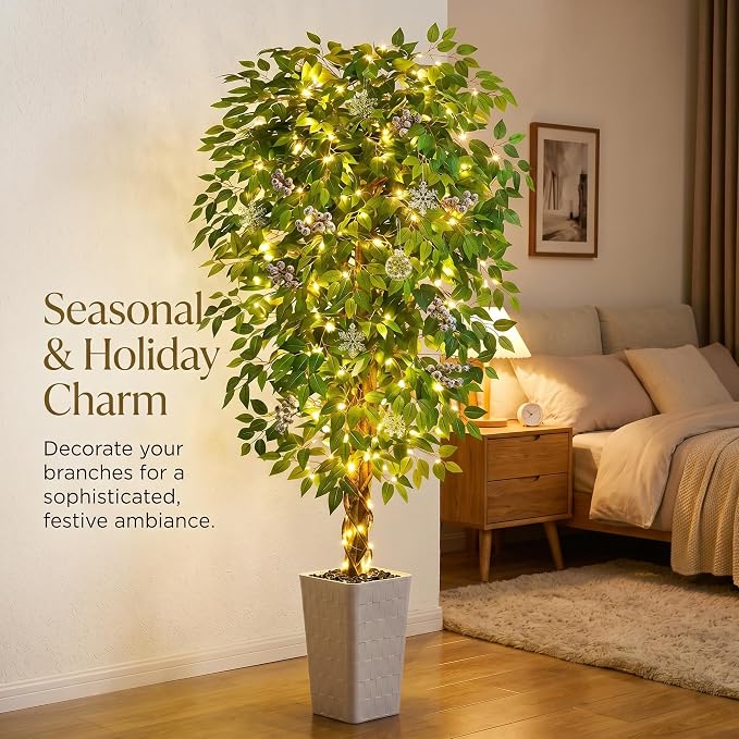 Artificial Ficus Tree 6FT Faux Floor Tree - Image 8
