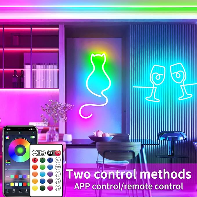 segrass 16.4FT DC24V RGB LED Neon Rope Lights - Image 2