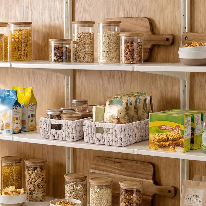 StorageWorks Wicker Baskets for Storage, Wicker Storage Baskets for Shelves - Image 2