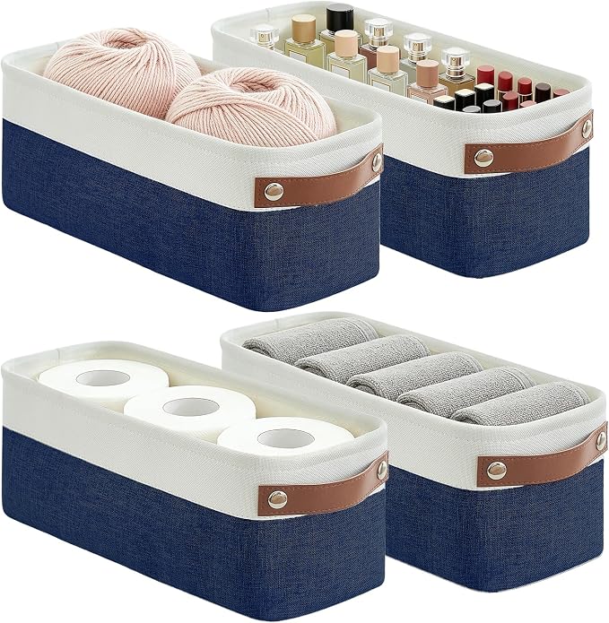 Small Fabric Storage Baskets, Decorative Basket by Bagnizer