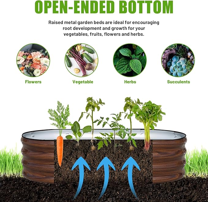 Galvanized Raised Garden Bed Outdoor - Image 8