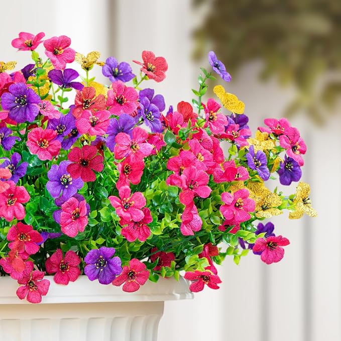 16 Bundles Artificial Fake Flowers Plants - Image 4