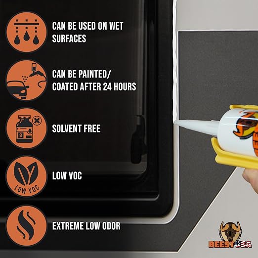 BEEST RV Roof Lap Sealant, Non-Leveling Waterproof Caulk, flexes - Image 6
