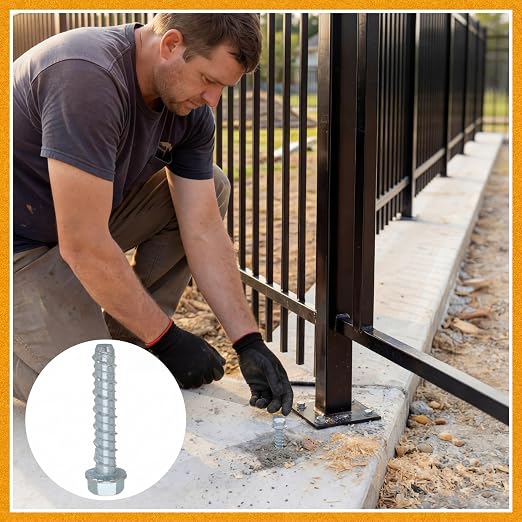 Hicarer 100 Pack 1/2 x 3 Inch Concrete Screws Galvanized - Image 6