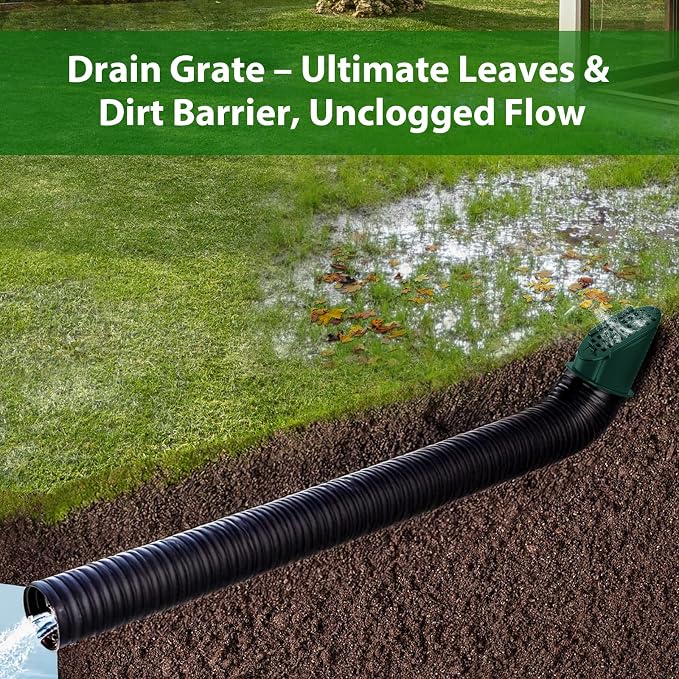 1 Pack 4" Slope Drainage Grate Cover, Rain Diverter, Drainage Grate Yard Drain - Image 6