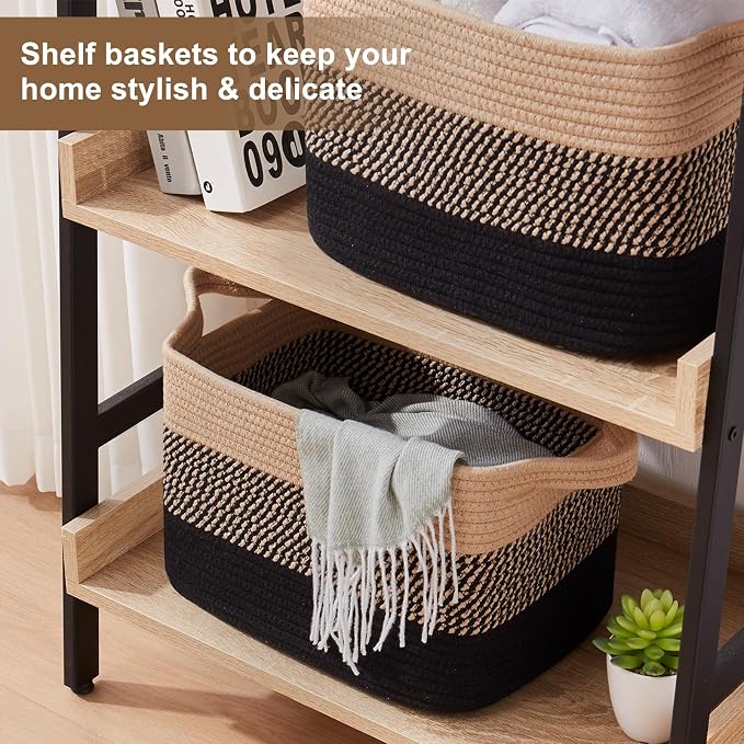 OIASKET Storage Basket for Organizing, Woven Baskets for Storage, Rectangle - Image 5