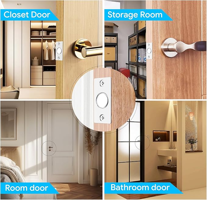 Mousike Door Ball Catch Hardware, Adjustable Hidden Magnetic Ball Catch - Image 6