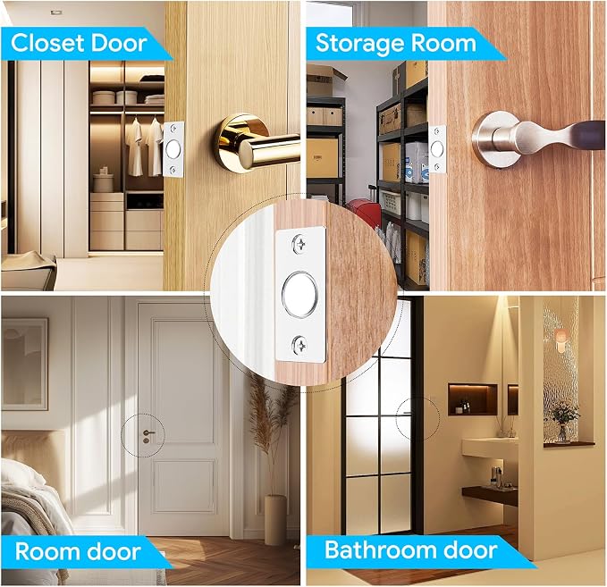 Door Ball Catch Hardware, Adjustable Hidden Magnetic Ball Catch, Stainless - Image 6