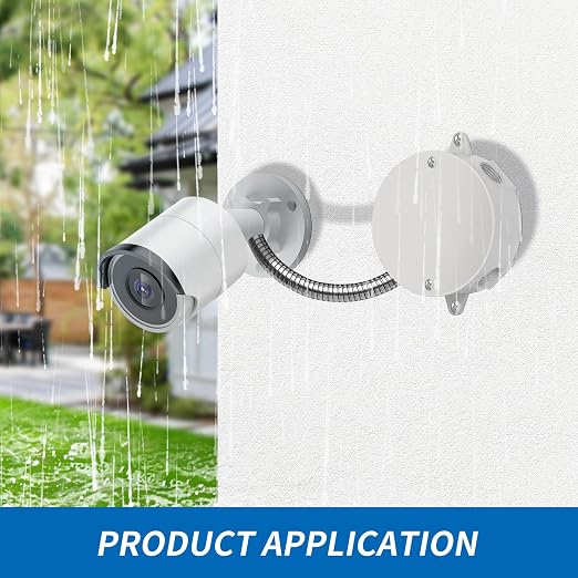Gray Aluminum Round Weatherproof Outlet Box, 3/4 in Dia, 9 Pack | 5 Outlet - Image 6