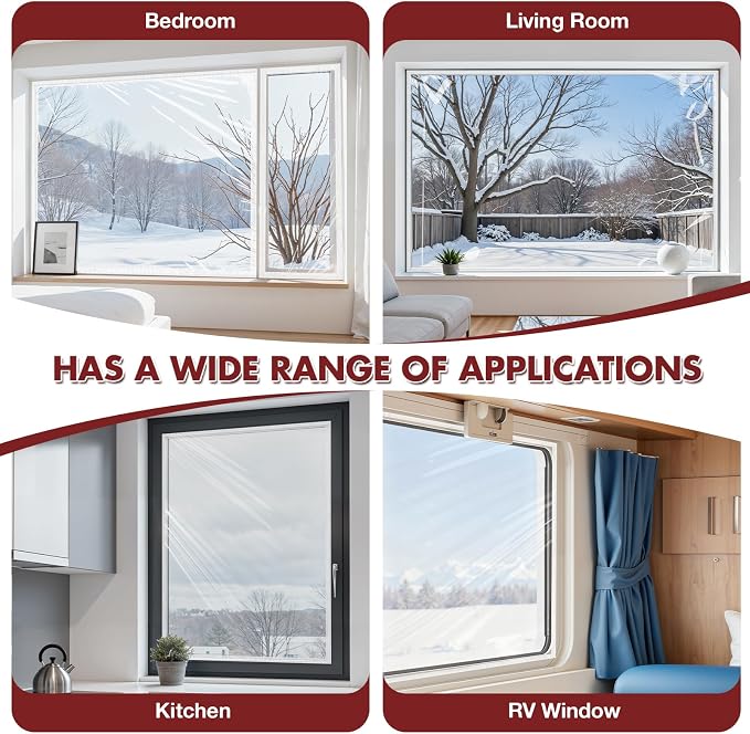 Window Insulation Kit, Fits up to 10 3' x 5' Windows - Image 5