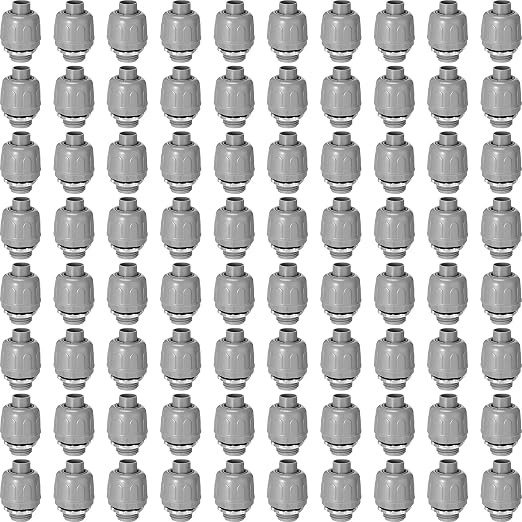 Maitys 50 Pcs 1/2 Inch Liquid Tight Connector Straight 180 Degree | PVC by Maitys