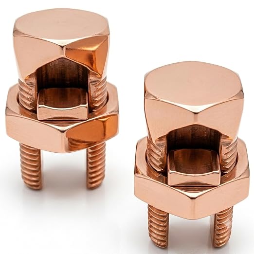 Size #2 Copper Split-Bolt Connector 2 AWG Heavy-Duty Electrical Wire Splicing by OhLectric