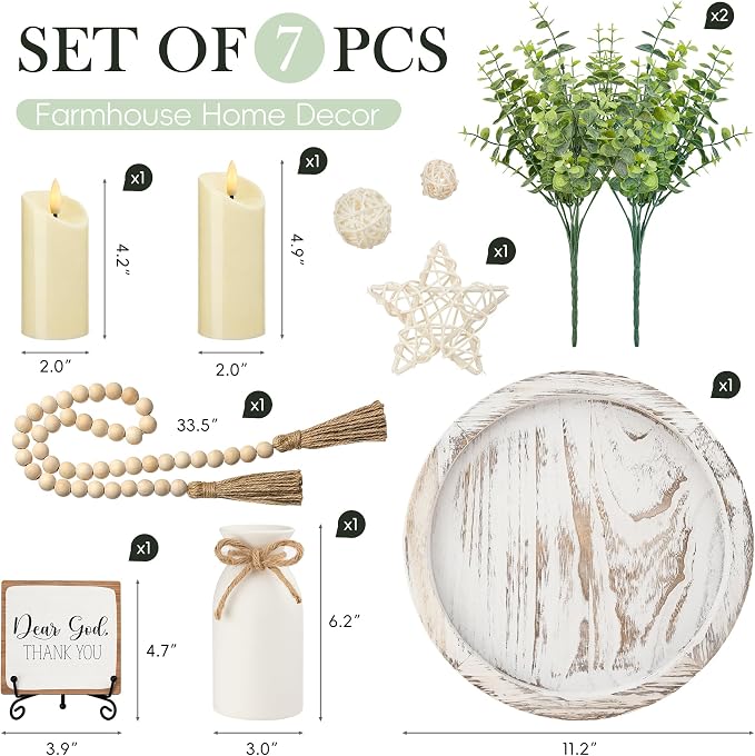Rustic Modern Farmhouse Decor Set of 7 - Image 6