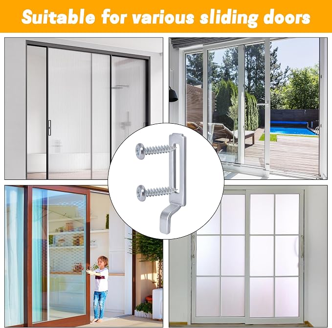 6Pcs A 148 Steel Sliding Screen Door Latch Strike, Screen Door Strike Plate | - Image 7