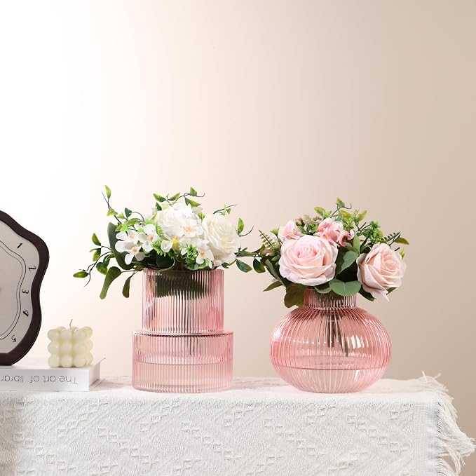 Ribbed Glass Vases, Modern Vase - Image 6