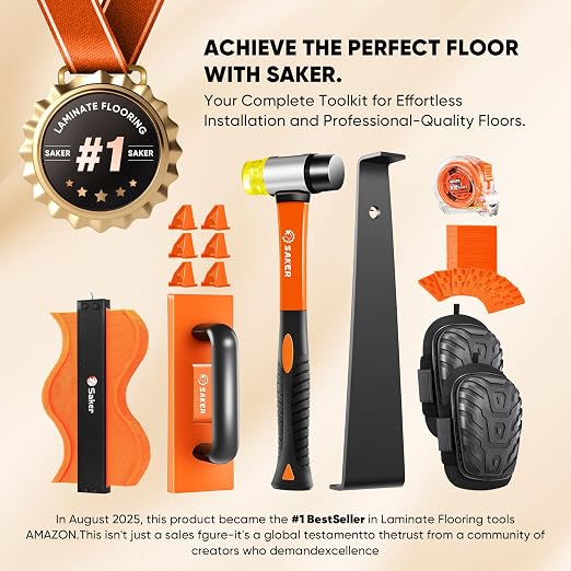 Saker Laminate Flooring Tools, 107-Piece Wood Flooring Installation Kit - Image 2