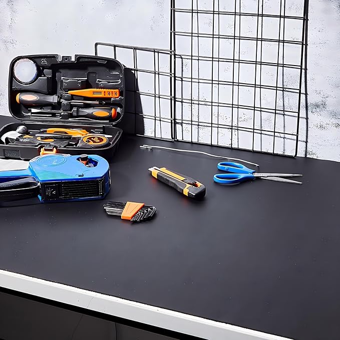 Drydiet 1 Pcs Work Bench Mat Top 24 x 48, PU Leather Tool Box Drawer Liner Tool - Image 7