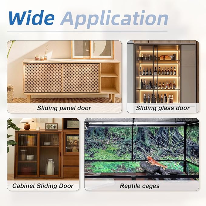Raytano 4 Sets 48" Metal Sliding Door Track Set - Image 6