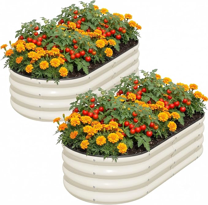 Galvanized Raised Garden Bed Outdoor by snugniture
