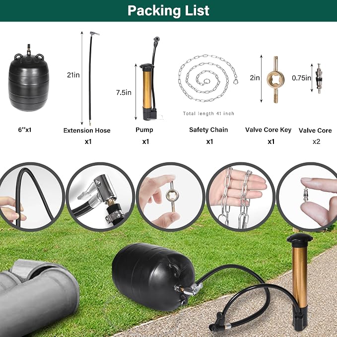 6 Inch Inflatable Pipe Plug Kit - Image 3