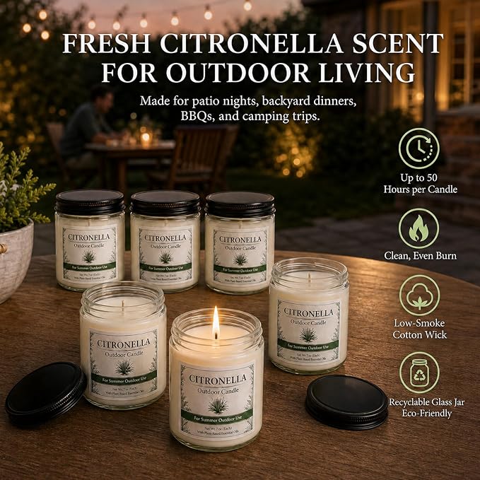 Citronella Candles Outdoor - Image 3