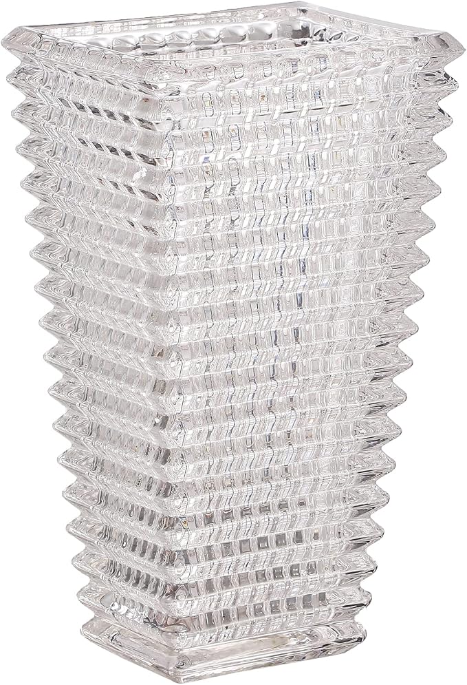 MCMCNCUIU Crystal Glass Vase, Large Crystal Vases by MCMCNCUIU