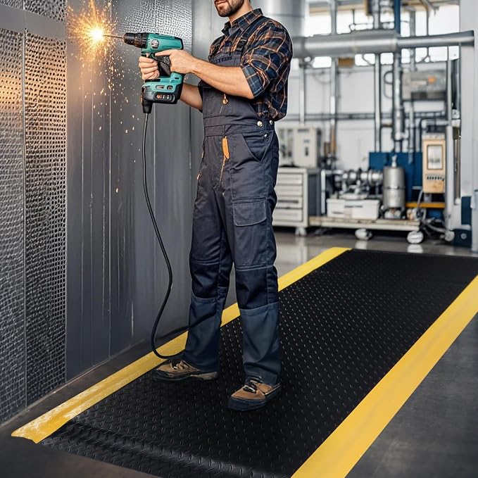 tonchean 3 x 7 FT Anti Fatigue Mats Extra Thick 15/16" Work Mat - Image 3