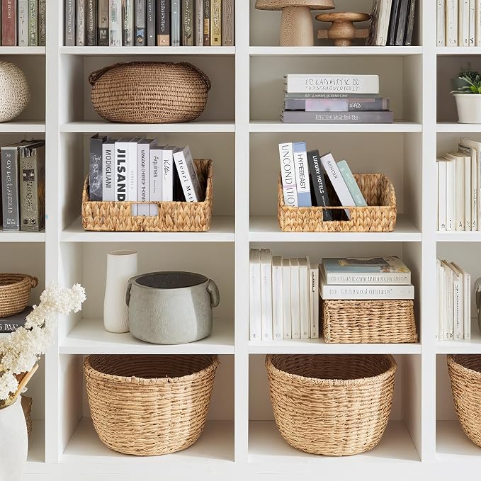 StorageWorks Pantry Baskets for Organizing, Hyacinth Storage Baskets, Wicker - Image 4