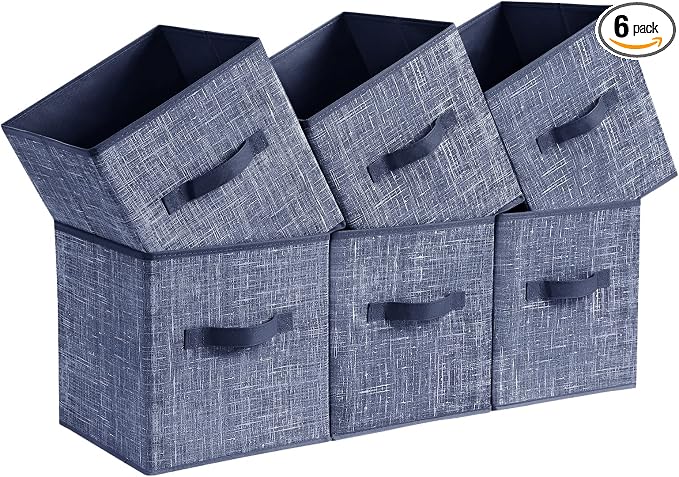 SONGMICS Storage Cubes, 11-Inch Foldable Closet Organizers | Non-Woven Fabric by Unknown