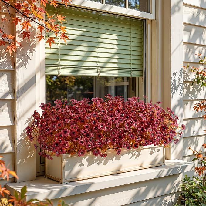 Alupssuc 48 Bundles Artificial Fall Flowers, UV Resistant Faux Mums Porch | - Image 6