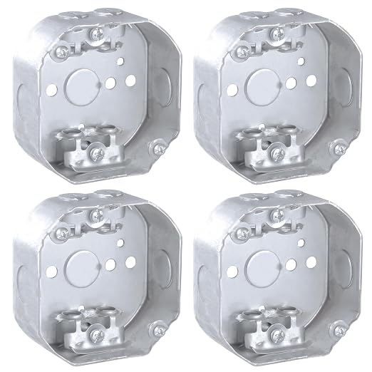 4” Welded Octagon Steel Electrical Box| 1-1/2" Deep Box by OhLectric