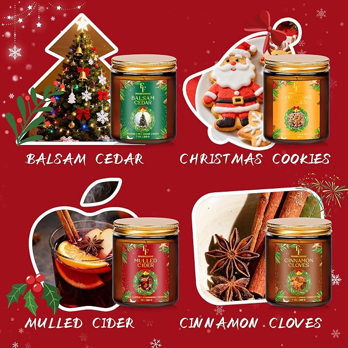 Christmas Candles Set, Scented Candles - Image 7