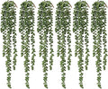 6 Pcs Artificial Succulents Hanging Plants, Fake String of Pearls Greenery by dallisten