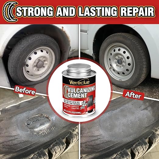 Chemical Vulcanizing Cement, All Purpose Rubber Cement, Heavy Duty Tire Patch - Image 3